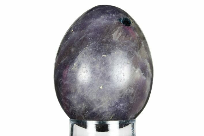 Polished Purple Lepidolite Egg - Madagascar #250842